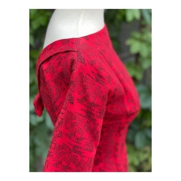 Vestido de fiesta midi de cóctel de lana para hombre loco de los años 50 talla S Foto 4 de 4