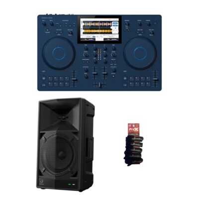 AlphaTheta Totally Portable DJ System OMNIS-DUO + WAVE-EIGHT Speaker