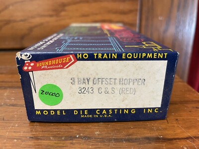 Roundhouse - HO Scale - 3243 - C&S - 3-Bay Offset Hopper - Unassembled - 20000