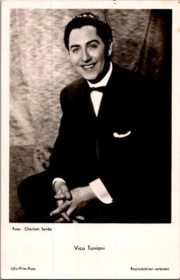 VICO TORRIANI 1920~1998 GERMAN PRESS RELEASE RPPC POSTCARD C1960 perTORR
