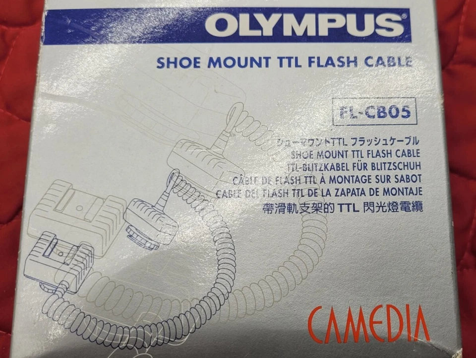 New Olympus CAMEDIA Shoe Mount TTL Flash Cable  FL-CB05(E) E Series Hot Shoe  - Image 2 of 4