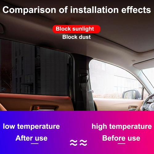 4PCS Universal Car Side Window Sun Shade Sunshade Cover Visor Mesh Screen Shield - Picture 10 of 24