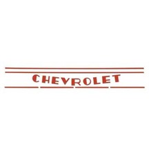 1941-46 Grill Decal - Chevrolet - Red For Chevy Truck