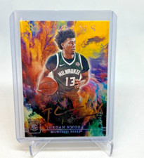 2020-21 Panini Origins JORDAN NWORA RC Gold Ink Auto 06/10 SP Bucks