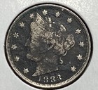 ^ 1883 W/Cents Liberty "V" Nickel      ^^ FINE ^^    143 YRS OLD     4260 — photo 2