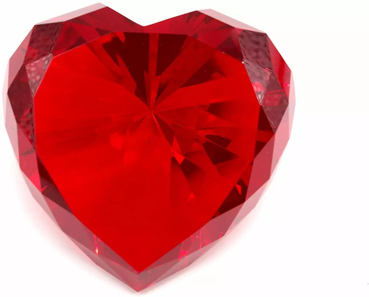 Heart shaped shop ruby