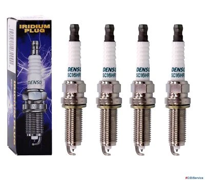 4 Candele Accensione Denso Iridium Toyota Auris Avensis Prius 1.8 Hybrid Rav4