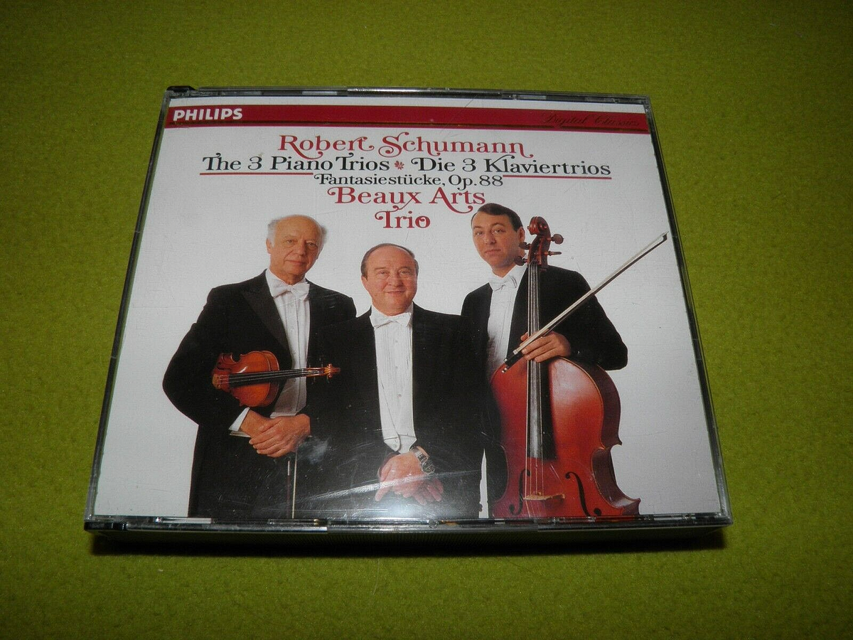 シューマン Klaviertrios Schumann - The 3 Piano Trios - Beaux Arts - Philips Box NM