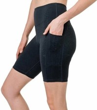 Tuff Athletics Ladies Hi Rise Bike Short, Hunter Print, S, NWT
