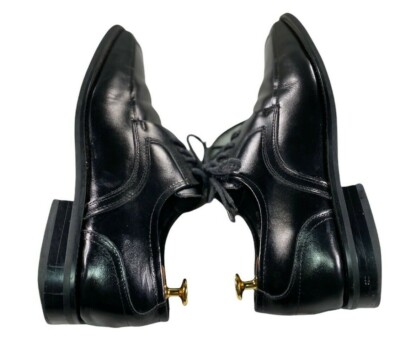 Stacy Adams Mens Black Leather Derby Dress Square Toe Size  display picture 1