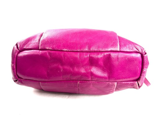 Coach Madison Isabelle 21224 Fuchsia Pink Leather Large Shoulder Bag Brass - Picture 7 of 16