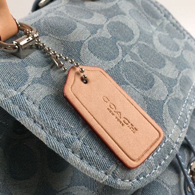 コーチ COACH CJ833 ブルー リュック ハンドバッグ コーチ COACH CJ833 ブルー リュック ハンドバッグ - メルカリ