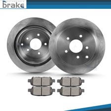 Rear Disc Brake Rotors & Ceramic Pads Set Fits 2003-2012 Infiniti FX35 3.5L