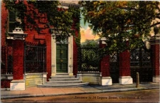 Postcard Entrance To 14 Legare Street Charleston S C 1948 Divided Back