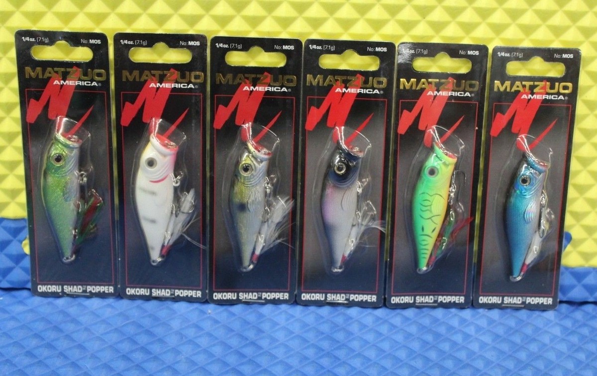 Matzuo Okoru Shad Popper Topwater Rattle Lure 1/4 oz. EACH
