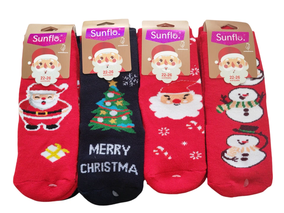 2 PAIA Calzini Antiscivolo tema natalizio Natale Calzini gommati bimbo/bimba