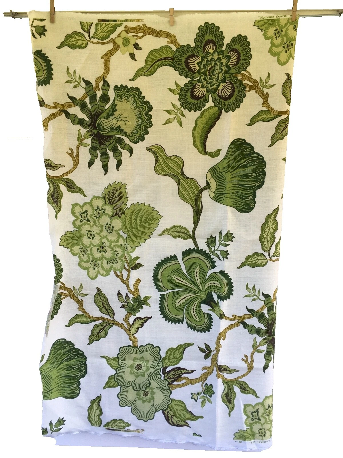 Schumacher Floral Linen Upholstery Craft Fabrics