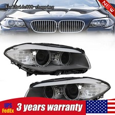 Pair Xenon Headlights Lhrh Side For 2011-2013 Bmw 5 Series F10 550i 535i 528i