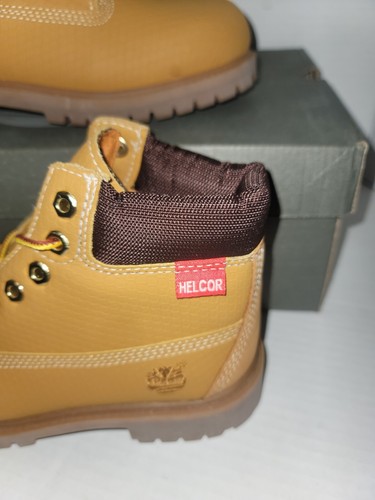 TIMBERLAND 1.5Y KIDS 6 INCH HELCOR 'WATERPROOF, SCUFFPROOF' BOOTS 6576R - Picture 3 of 13