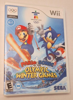 Mario & Sonic Olympic Winter Games Nintendo Wii 2007 Game Complete Manual Tested