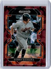 2022 Prizm Draft Picks Burgundy Cracked Ice Sonny DiChiara 1/23 (B22) Angels