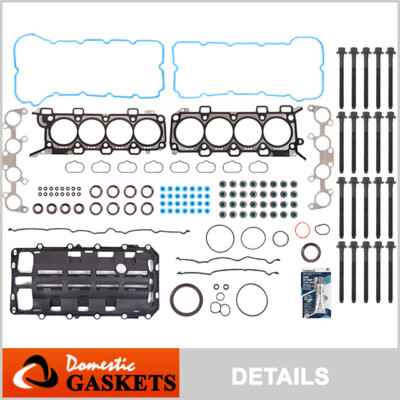 Mizumo Auto MA-9761235108 Full Gasket Set 11mm Head Bolts Compatible With/For 11-14 Ford F-150 Mustang GT 5.0 DOHC Vin F - Foto 12