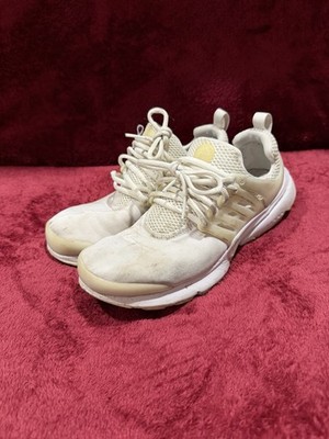 Nike Air Presto GS  Triple White  Youth Size 7Y Used 833875-100 Workout Walking