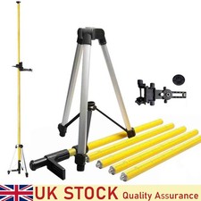 11.8 Ft/3.6m Adjustable Tripod Telescoping Pole For Rotary And Line Lasers level