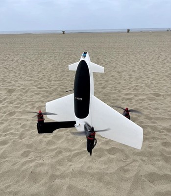 3D-Printed Fixed-Wing Model Quadsitter Vertical takeoff and land Wing RC Model