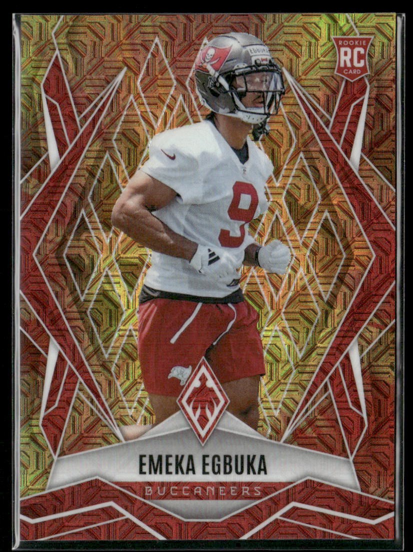 2025 Panini Phoenix #225 Emeka Egbuka Fireburst Prizm #/350