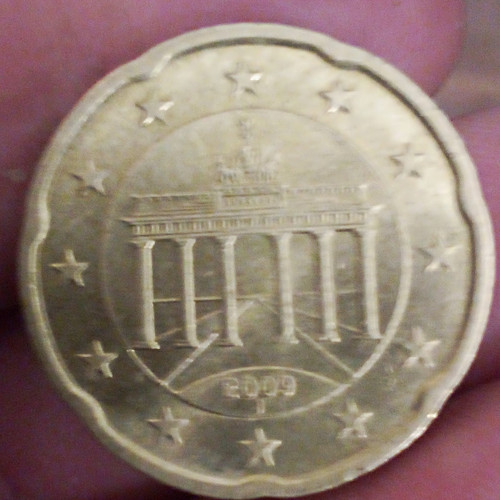 Germany 2009 20 Euro Copper-Nickel Coin Brandenburg Gate KM#311 A D F G J