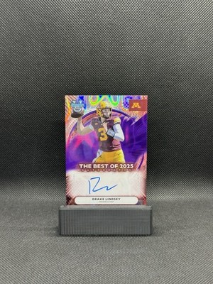 2025 Bowman Best U Autograph Drake Lindsey Purple Lava /75 #BOA-DLI Minnesota