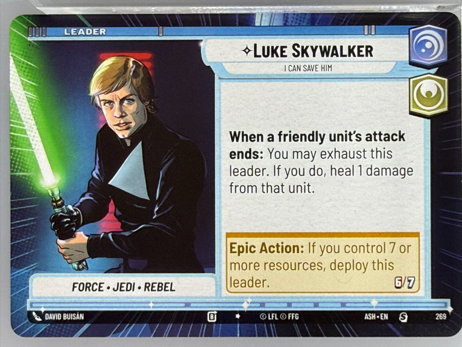 Star Wars Unlimited - Luke Skywalker Hyperspace 269