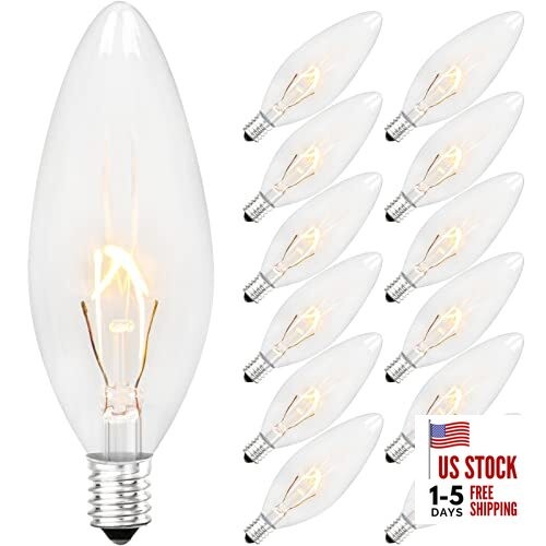 40watt B10 380 Lumens, Clear Traditional
