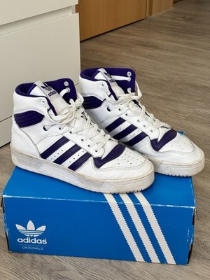 Adidas Rivalry High US 6.5 EU 39 1/3 UK 6 Ftw White/ Core Purple/ Grey One 
