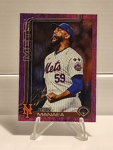 2025 Topps Series 2 - Sean Manaea #354 Pink Holo Foil - Mets