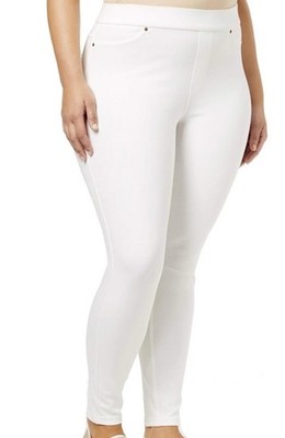 Damen Jegging Jeans Stretch weiß Übergröße UK 20 3XL Amazon Essentials Pull On