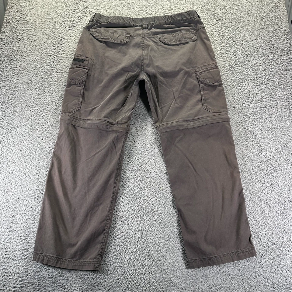 BC Clothing Pant Mens XL Brown Cotton Cargo Convertible 2 in 1 Hiking Gorpcore - Image 4 of 4