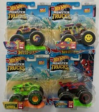 2022 Hot Wheels Monster Trucks Lot Of 4 -1:64 Scale-Brand New 