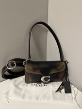 Coach Tabby Shoulder Bag Black/Brown Distress...