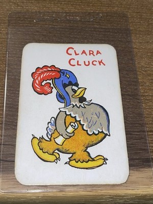CLARA CLUCK Walt Disney c 1930 Silly Symphony Card Game Playing Card RARE!!!