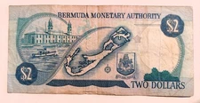 Bermuda 2 Dollars 1989