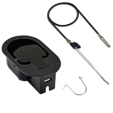 Universal Recliner Handle Replacement Parts Lever Cable Pull, Metal Black 