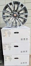20" NEW CADILLAC ESCALADE FACTORY STYLE POLISHED CHARCOAL SET OF 4 WHEELS CA93