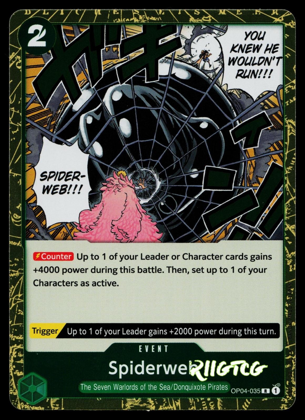 Spiderweb OP04-035 Kingdoms of Intrigue One Piece NM