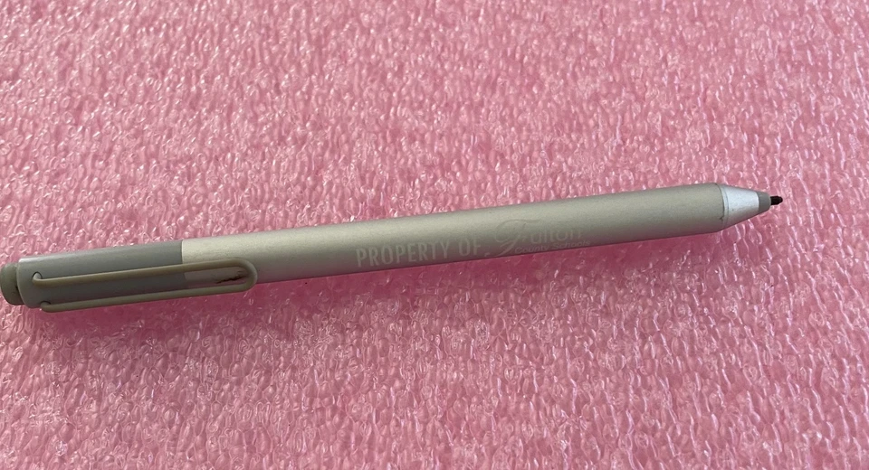 Genuine Microsoft Surface Pen Pro 7/6/5,Pro 4, Pro 3, Go, Book-Silver *Engraved* - Image 2 of 4