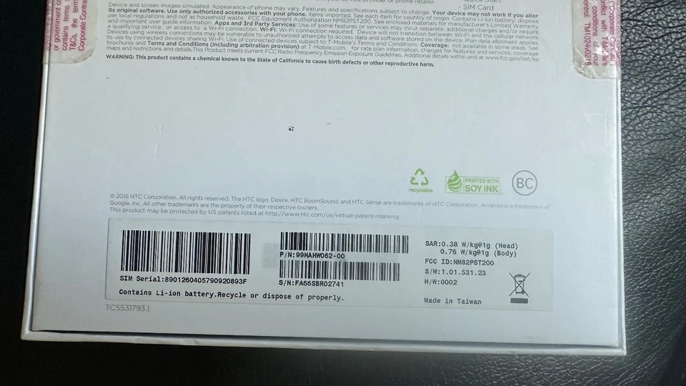 HTC Desire 530 – 16GB (T-Mobile) – Original Factory Sealed – Brand New - Image 4 of 4