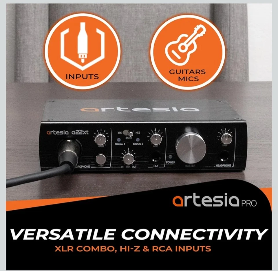 Artesia A22xt USB Audio Interface With 24Bit/96khz High-Resolution Recording,  - Image 2 of 4