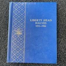 Liberty Head Barber Halves 1892-1906 Whitman Album 9420, Used #32483