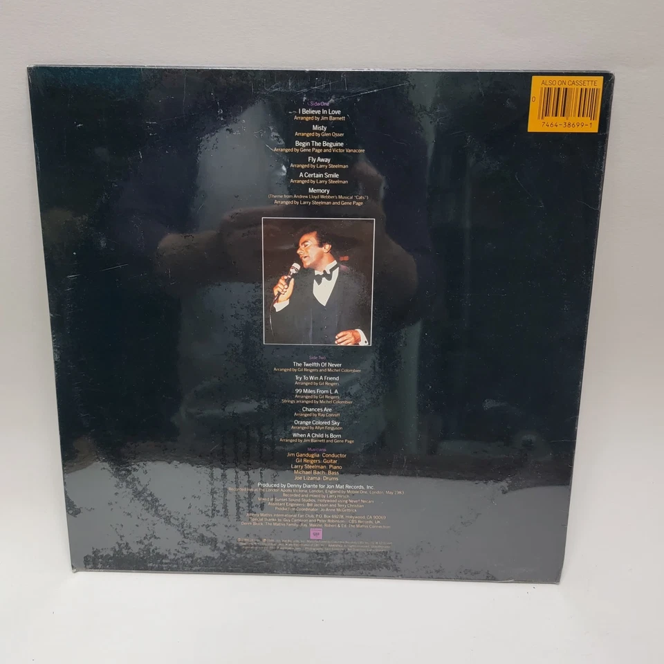 Johnny Mathis LIVE Record SEALED - Image 2 of 2
